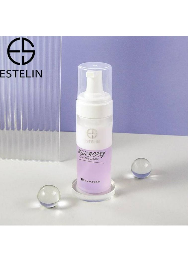 إستيلين مقشر لإزالة المكياج ومبيض ومنظف رغوي بالتوت الأزرق 135 مل - Image 2