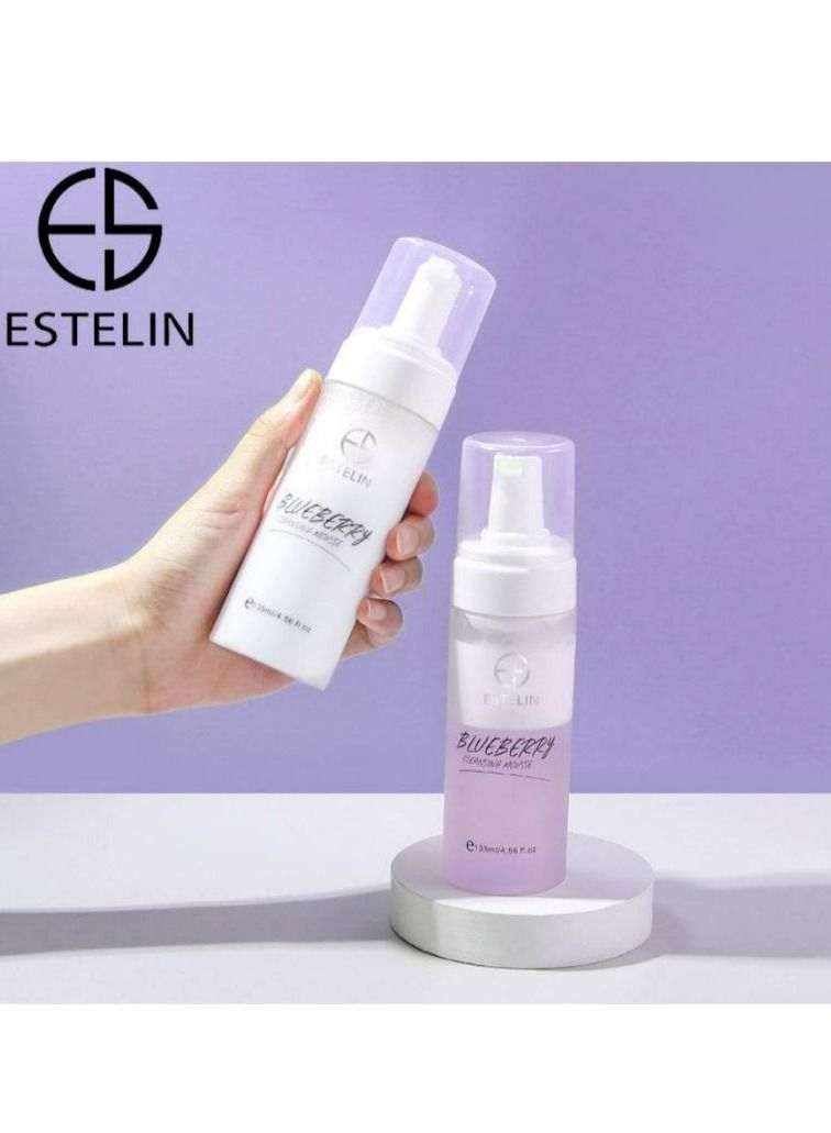 إستيلين مقشر لإزالة المكياج ومبيض ومنظف رغوي بالتوت الأزرق 135 مل - Image 4