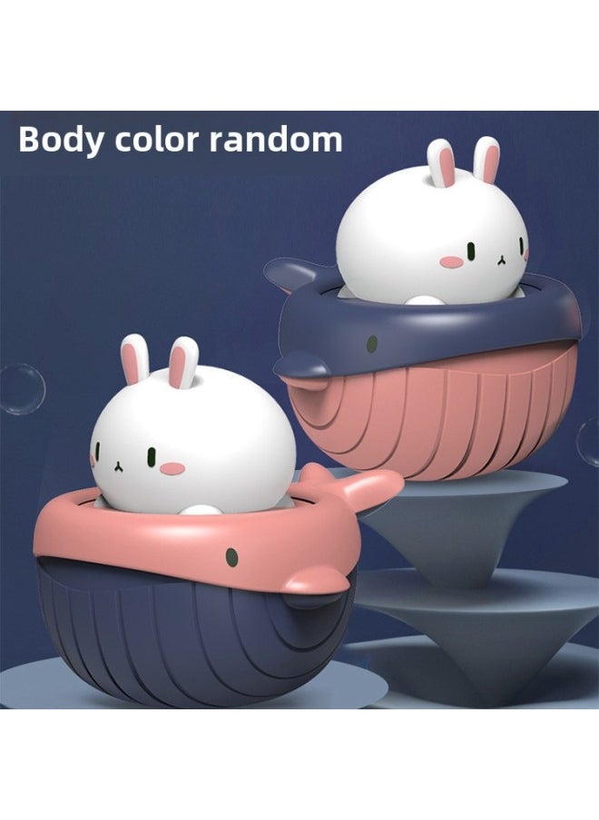 Generic - Baby Bath Baby Swimming Chain Little Turtle Water Play Toy Children's Bath Shake Tone Water Spray Little Duck-Color:Sprinkle Baby Elephant Blue - Image 1