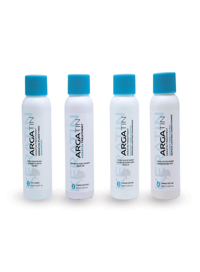 Argatin Monodose Kit Keratin Smoothing Treatment Cream | Purifying Shampoo| Conditioner and Hair Repair Shampoo | Professional Keratin Treatment for Straightening and Smoothing - Image 1