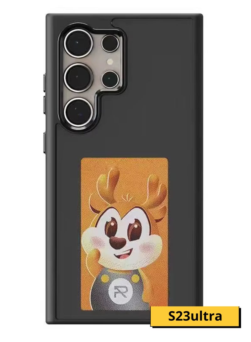 Samsung S23 Ultra Smart Screen NFC Battery-Free Case, Black - Image 1