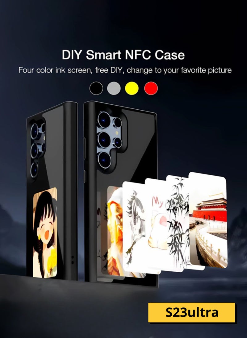 Samsung S23 Ultra Smart Screen NFC Battery-Free Case, Black - Image 4