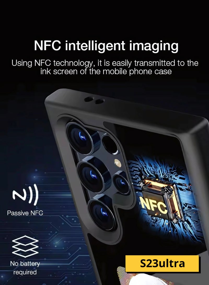 Samsung S23 Ultra Smart Screen NFC Battery-Free Case, Black - Image 5