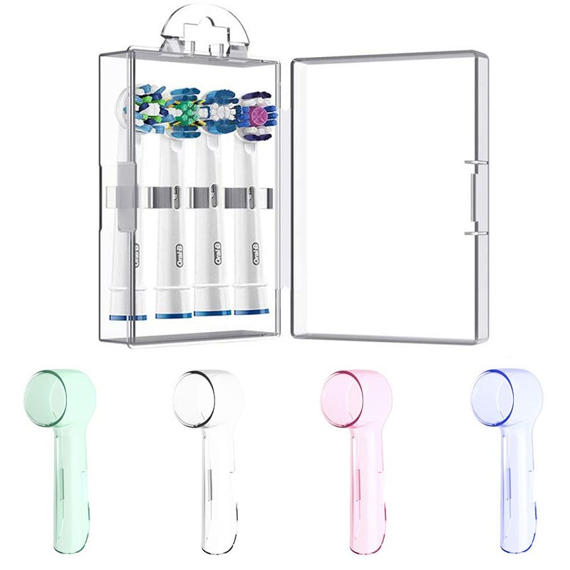 Nincha Electric Toothbrush Head Storage Case 4 PCS Toothbrush Head Covers for Oral B - Image 1