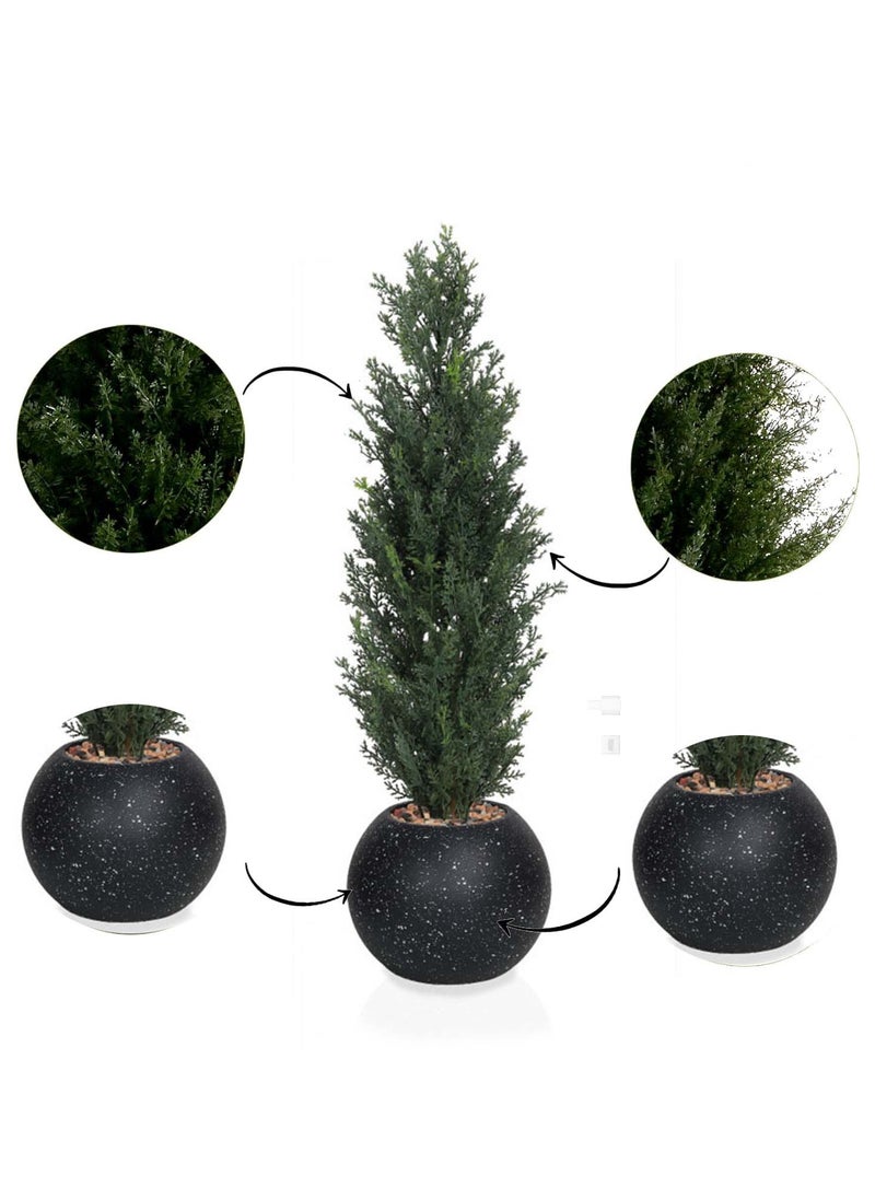 co arma Artificial Simulation Cypress Tree for Garden, Home and Balcony Decoration 65cm  - Image 1