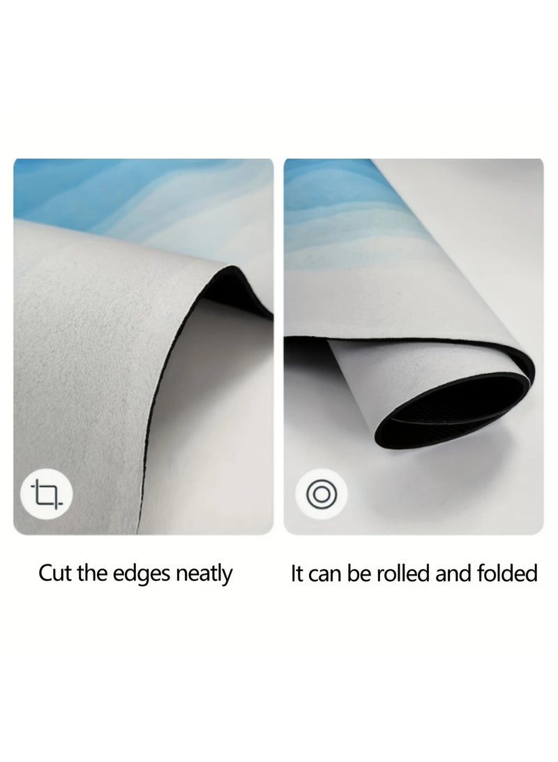 سجادة أرضية حمام مضادة للانزلاق بنمط زهور، سجادة/سجادة باب ناعمة سريعة الجفاف من الدياتوميت لمستخدمي المركبات الترفيهية وعشاق التخييم، والدش، وحوض الاستحمام، ومرحاض المركبات الترفيهية، للاستخدام الداخلي والخارجي (40 × 60 سم) - Image 2