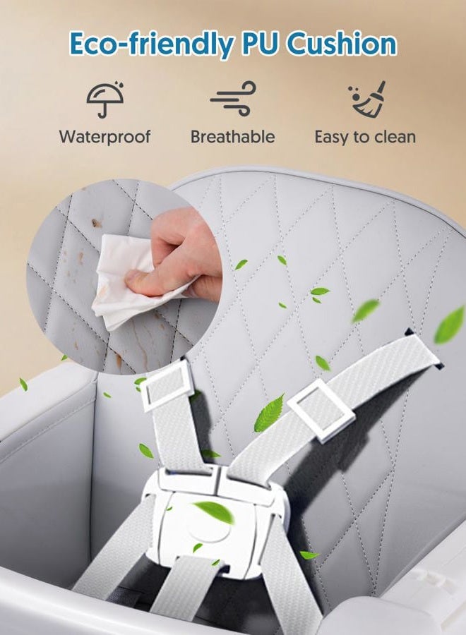 Bellababy 3 in 1 Baby High Chair, Adjustable Convertible Chairs for Babies and Toddlers, Compact/Light Weight/Portable/Easy to Clean - Image 5