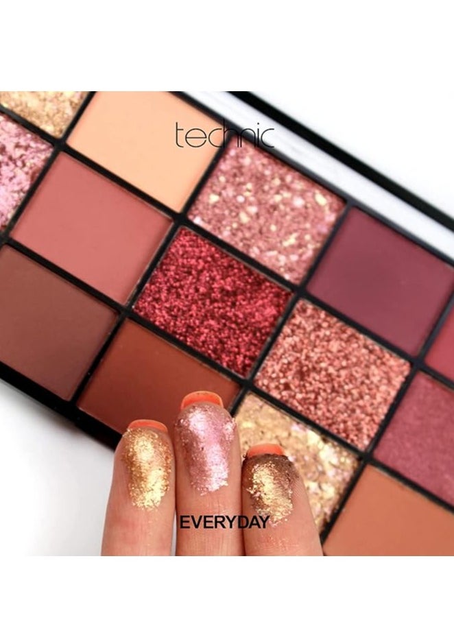 Technic 15 shades pressed pigments eyeshadow palette- Invite Only  - Image 3