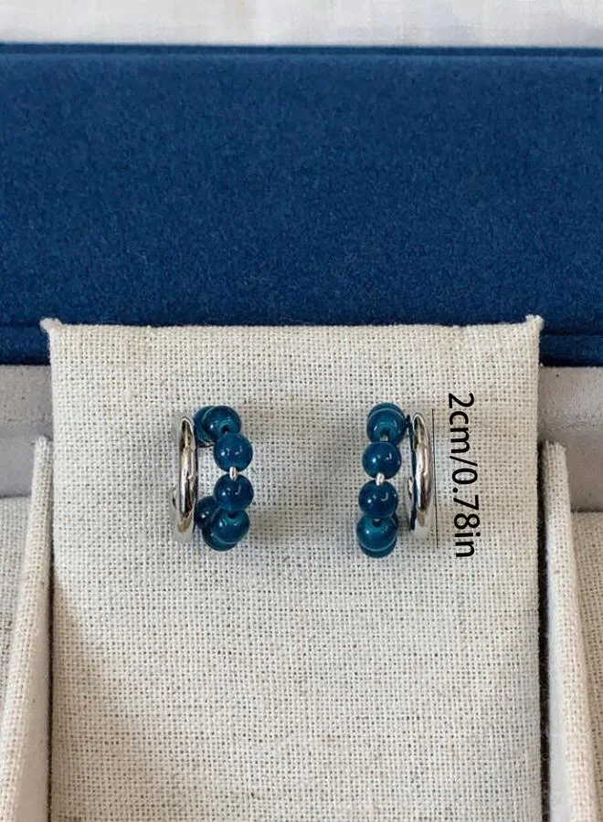 Take Two  Beaded Hoop Earrings for Women | Best Price UAE