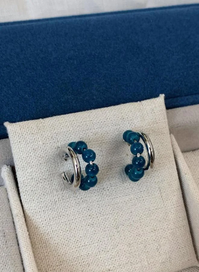 Take Two  Beaded Hoop Earrings for Women | Best Price UAE