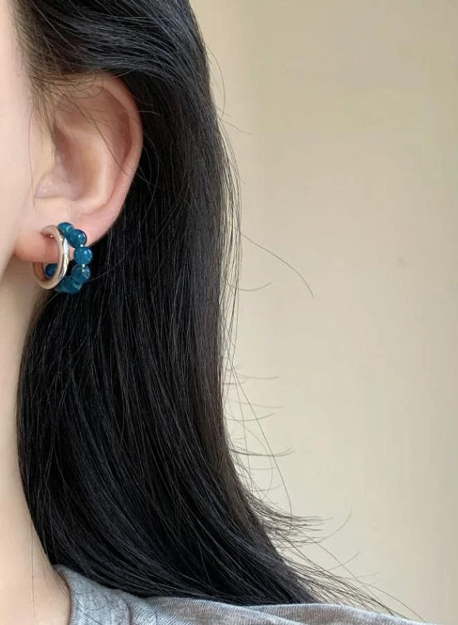 Beaded Hoop Earrings
