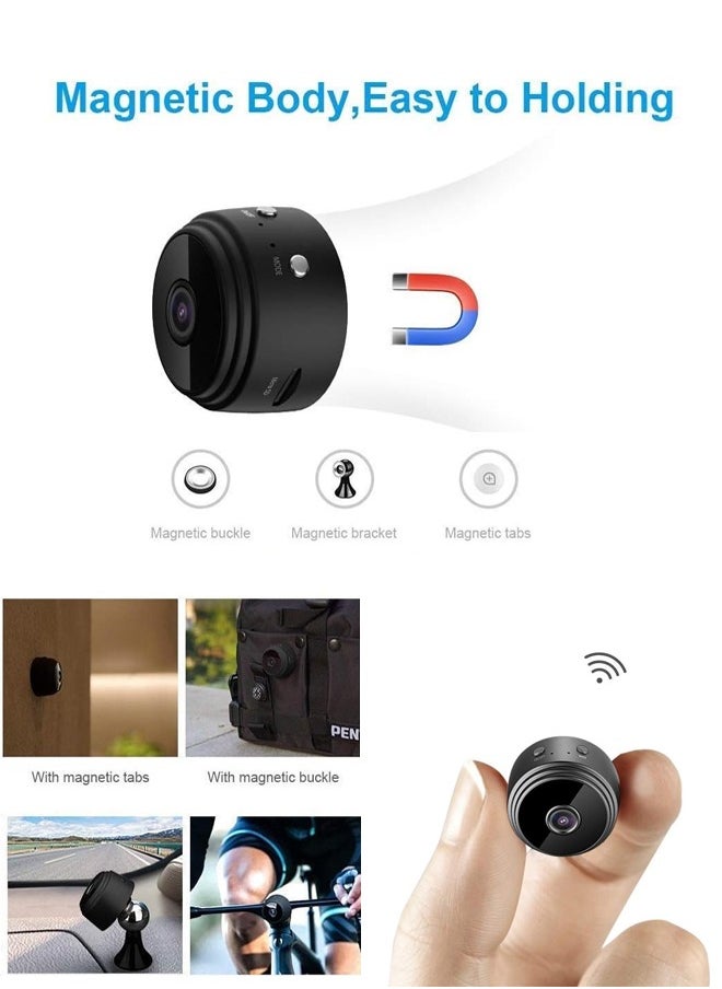 Generic - Mini WiFi Camera A9 Mini Camera APP Remote Monitor Home Security 1080P Camera IR Wireless Camera Home Cam with and Motion Detection for Indoor and Outdoor - Image 1