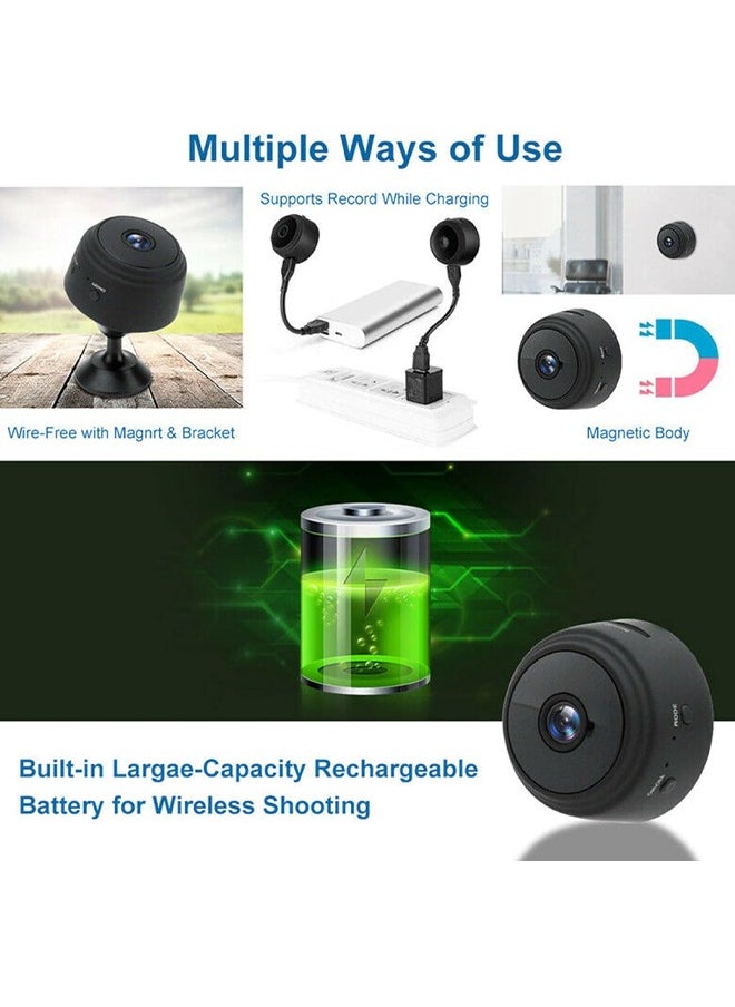 Generic - Mini WiFi Camera A9 Mini Camera APP Remote Monitor Home Security 1080P Camera IR Wireless Camera Home Cam with and Motion Detection for Indoor and Outdoor - Image 1