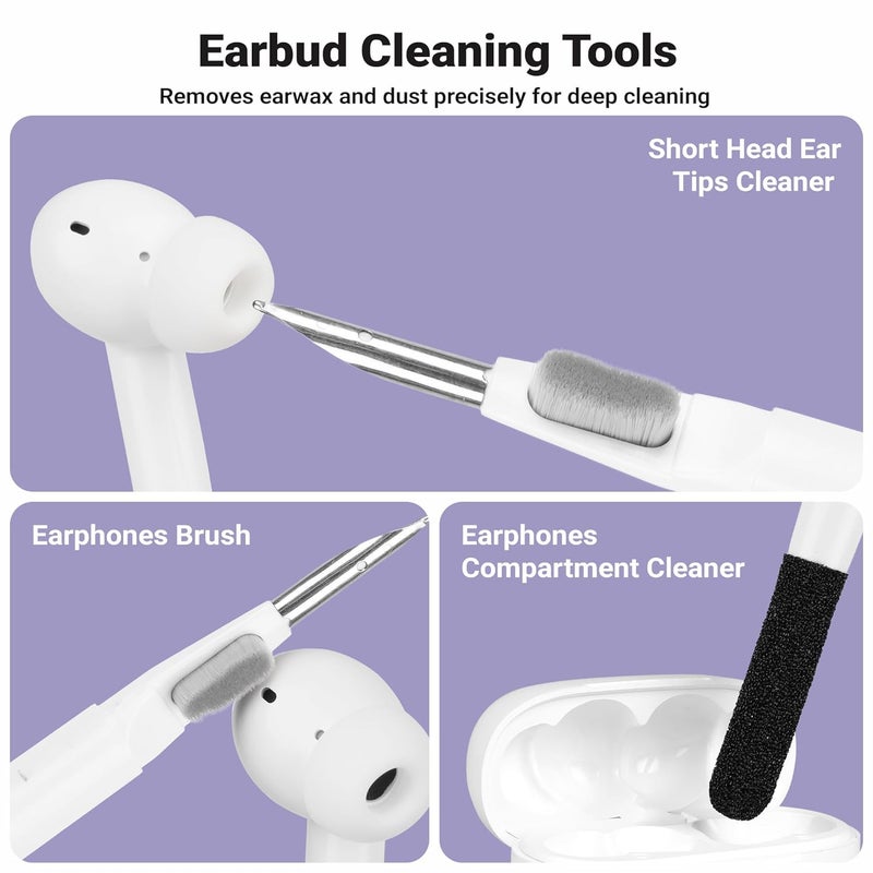 ZEBRONICS شاحن لاسلكي 15 واط ماغسيف، مجموعة تنظيف، مجموعة كابل بيانات 60 واط - محولات نوع C، مايكرو USB، لايتنينغ، USB A، حامل موبايل، مرآة جيب، 7 أدوات تنظيف (ترافميت 100) - Image 5