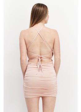 Missguided Women Plain Mini Dress, Pink  - Image 4