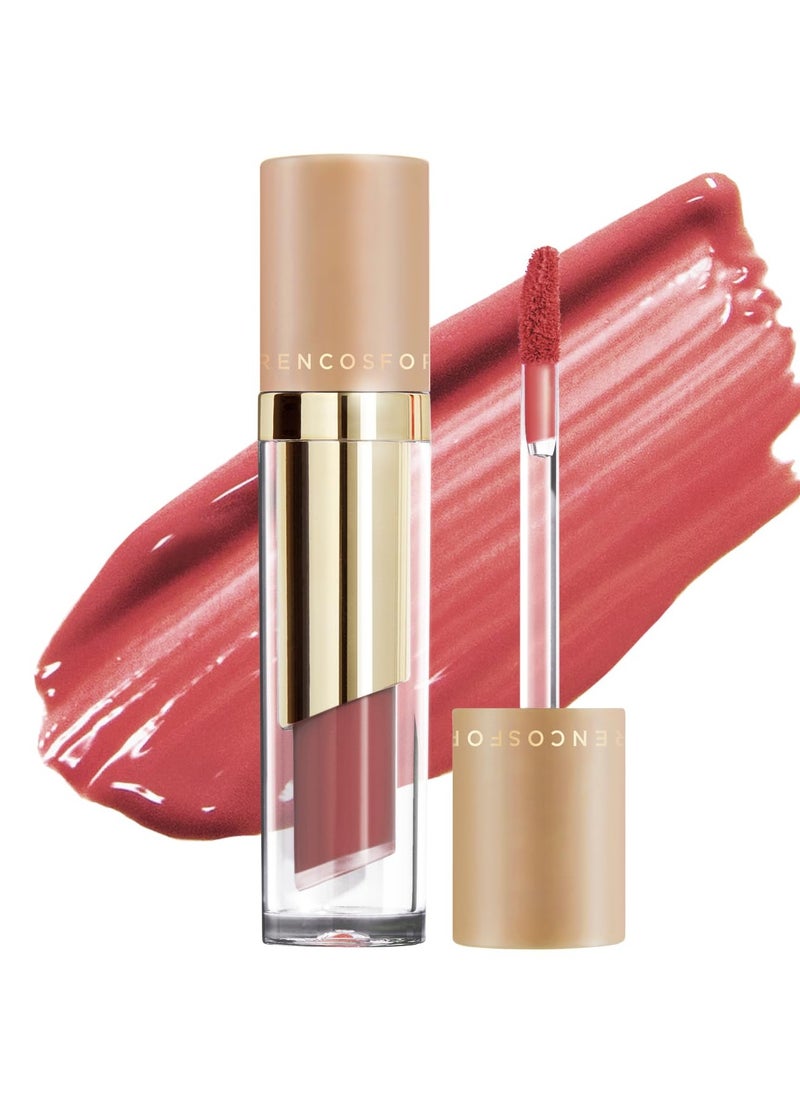 Forencos - FORENCOS Long Lasting Waterproof Lip Stain Liquid Lipstick, Velvet Matte, Longwear, High Pigmentation, Tattoo Lips, Weightless, Smudge-proof, Non-Sticky, Korean Lip Tint Stain Makeup (32 Rosier) - Image 1