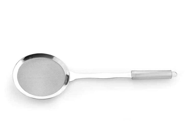 Simplyhut Frying jharaStainless Steel Jhara Fine Mesh Food Strainer Skimmer Frying Spoon Heavy Oil Filter Mesh Strainer for Deep Frying Food Pasta Noodles Poori Sabzi Vegetables 16CM - Image 5