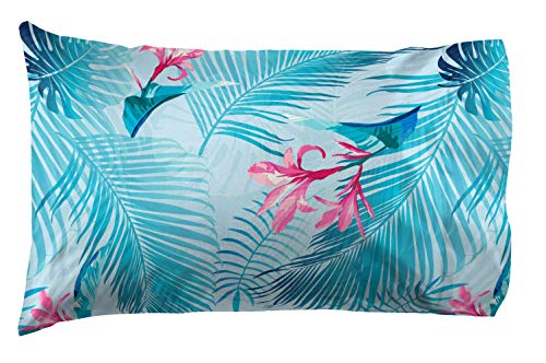 Jay Franco Kids Sheet Set with Fitted, Flat Sheets & Pillow Cover - Ultra-Soft Bedding with Pillowcase for Room Decor, Teal - Lilo & Stitch, 4 Piece Queen - Image 3