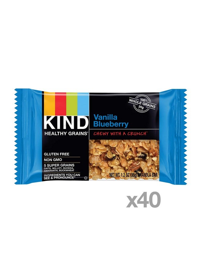KIND KIND Healthy Grains Bars Gluten Free 1.2 Ounce, HGB Vanilla Blueberry, 40 Count  - Image 2