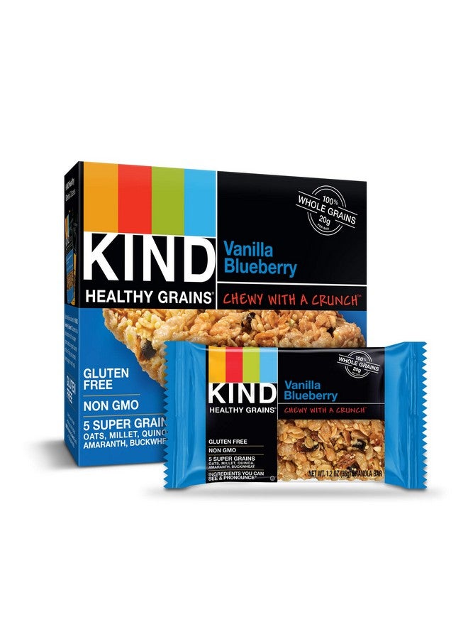 KIND KIND Healthy Grains Bars Gluten Free 1.2 Ounce, HGB Vanilla Blueberry, 40 Count  - Image 1
