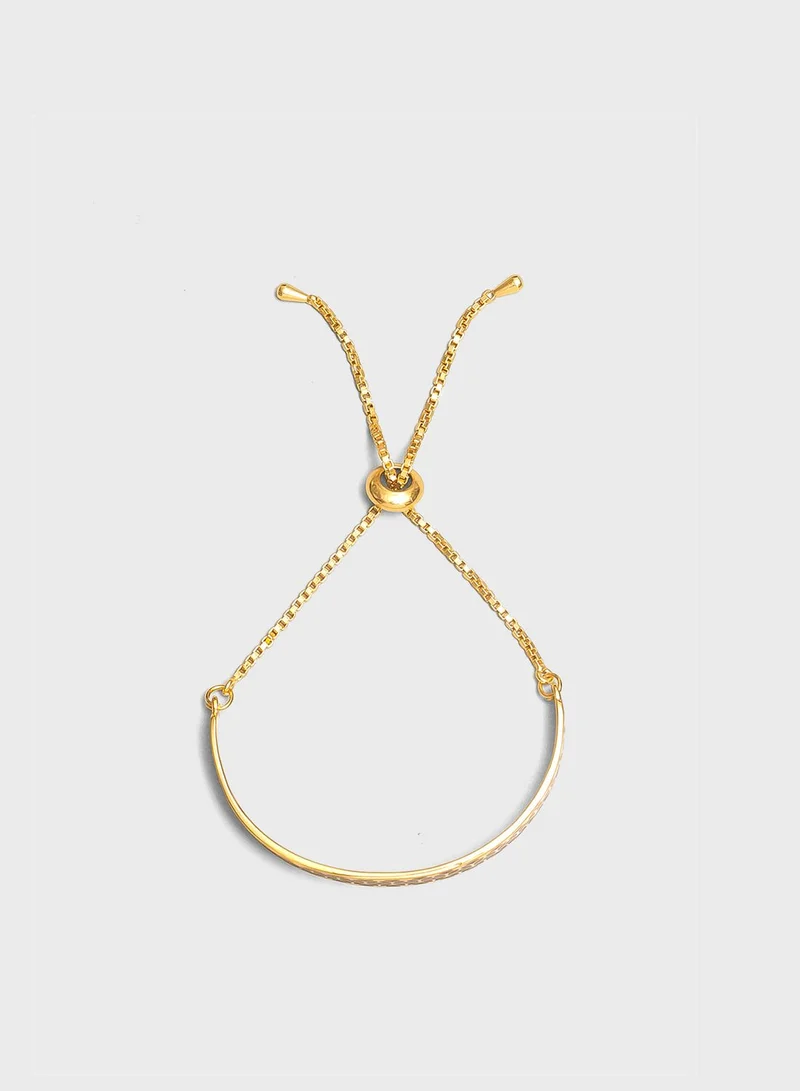 Pipa Bella Adjustable Enamel Cuff Bracelet
