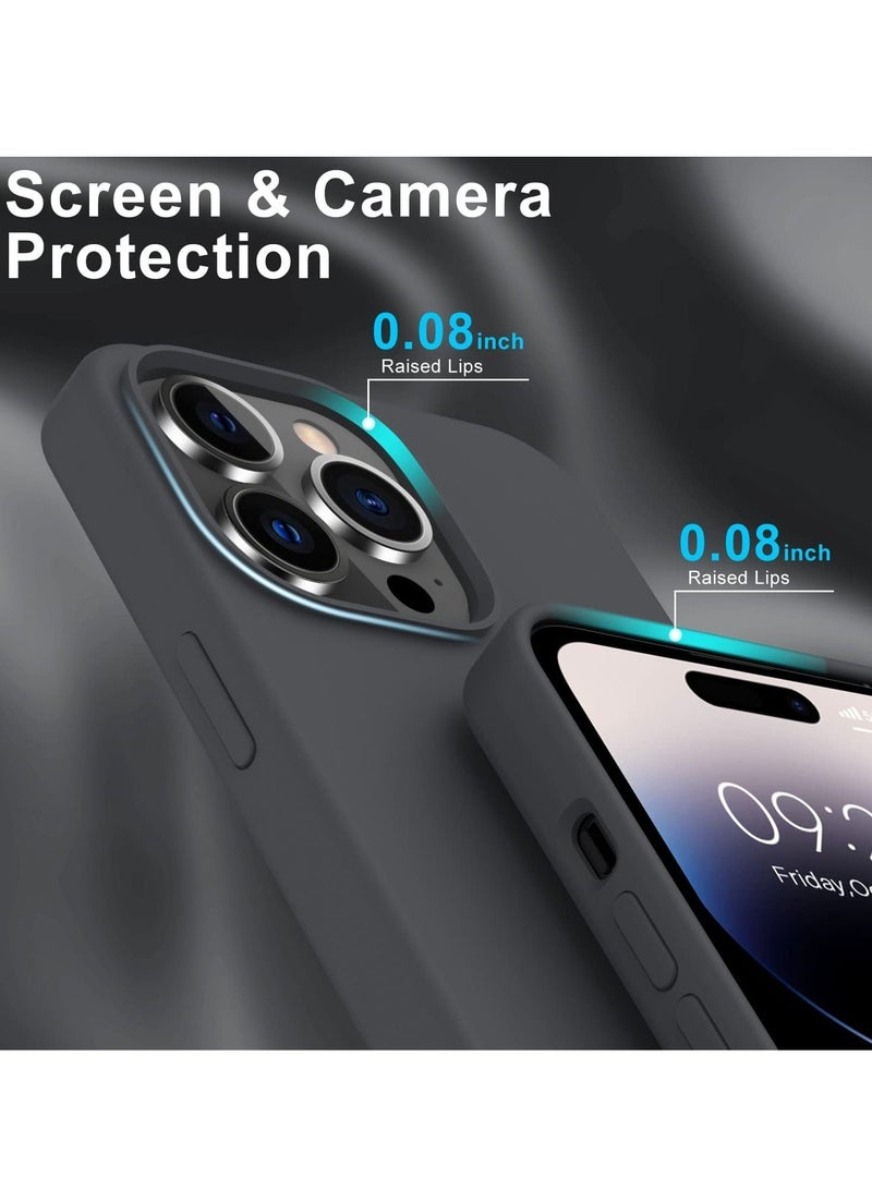 TIGER iPhone 14 Pro Max Case with Screen Protector – Slim Fit Soft Silicone Gel Rubber Bumper Cover – Shockproof, Anti-Scratch, Flexible Protective Case for iPhone 14 Pro Max 6.7-Inch – Full Body Coverage & Drop Protection - Image 4