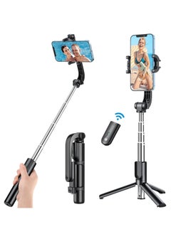 Selfie Stick Tripod Bluetooth, Extendable Phone Tripod Selfie Stick with Wireless Remote Shutter for iPhone Xs MAX/XR/XS/X/8/8P/7/7P/6s/6, Galaxy S9/S8/S7/S6/Note 9/8, Huawei and More