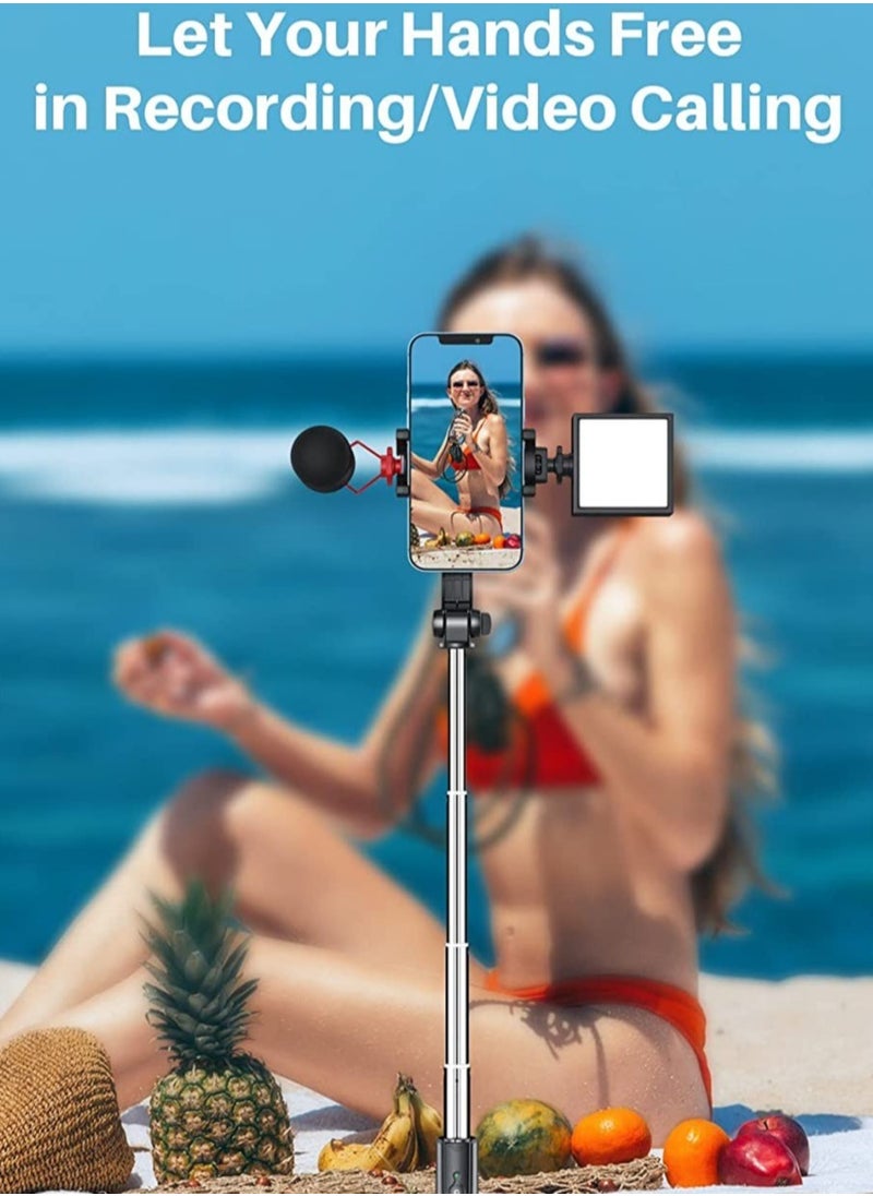 ELTRAZONE - Selfie Stick Tripod Bluetooth, Extendable Phone Tripod Selfie Stick with Wireless Remote Shutter for iPhone Xs MAX/XR/XS/X/8/8P/7/7P/6s/6, Galaxy S9/S8/S7/S6/Note 9/8, Huawei and More - Image 1
