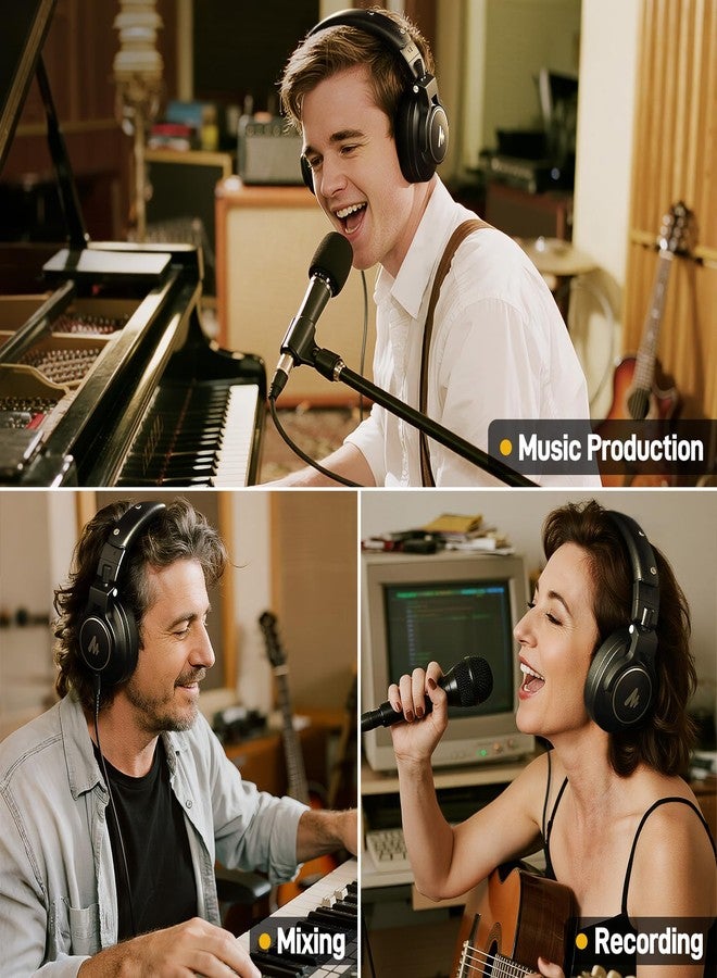 MAONO MH700 Wired Studio Headphone for Podcast Recording DJ Mixing Monitor - Image 4