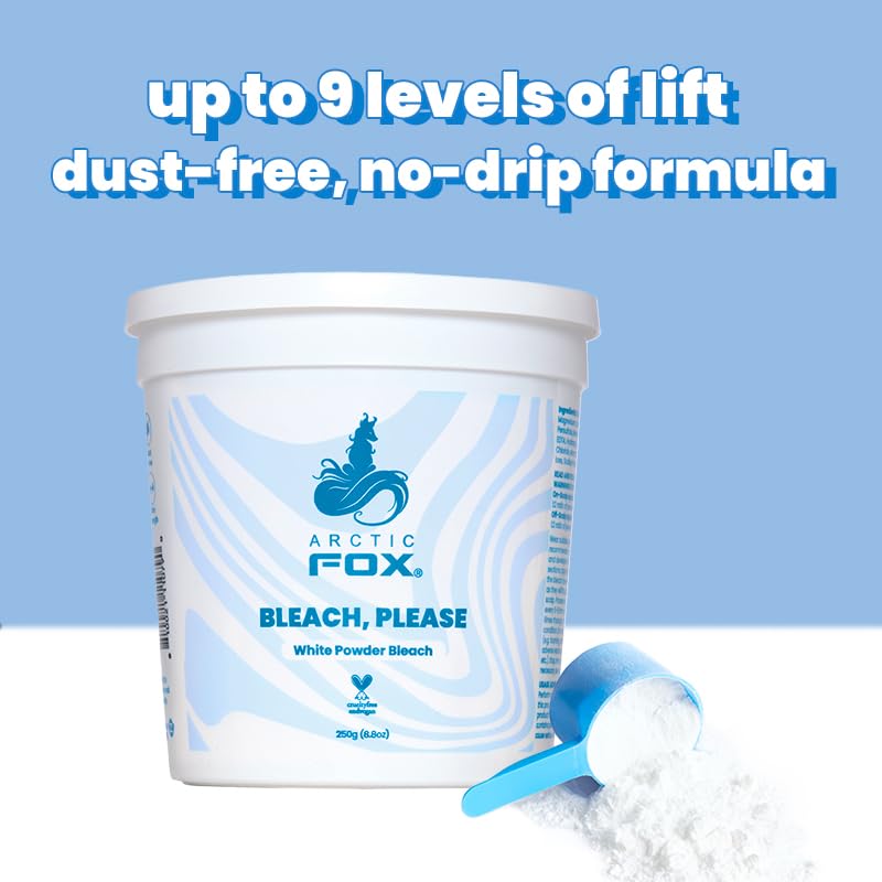 ARCTIC FOX Bleach Please, White Powder Bleach 8.8 oz Tub (0.5 lb) Perfect for bleach bosses with big hair goals. - Image 2