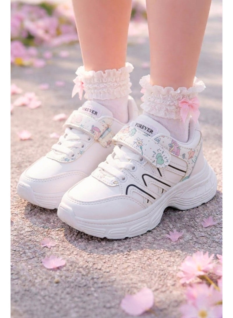 Vbranda Cute girls’ sneakers with a soft LK-1 - Image 1