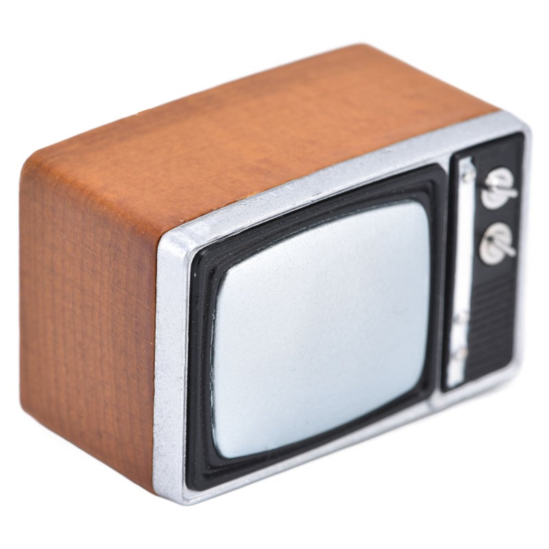 Dollhouse TV Cute Style Vivid Appearance Durable Small Compact Interesting Fun Toy for Dining Room Gift - Image 2