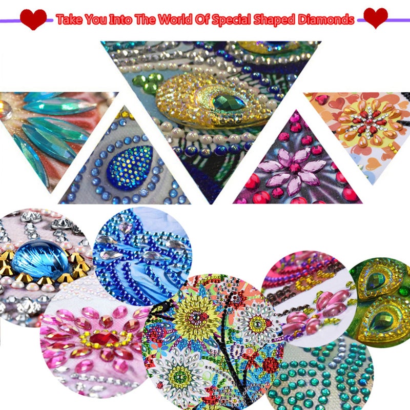 DIY Diamond Painting Coasters 10cmx10cm Wood With Non-Slip Bottom - Clear Color-Marked Pattern Strong Adhesion Coasters for Home Party Decor - Image 3