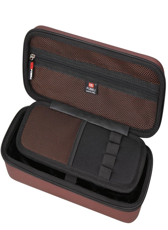 FBLFOBELI Stethoscope Case Compatible with 3M Littmann Classic III/Lightweight II S.E/MDF Acoustica Deluxe Stethoscopes, Includes Mesh Pocket for Nurse Accessories for Work (Chocolate) - Image 4