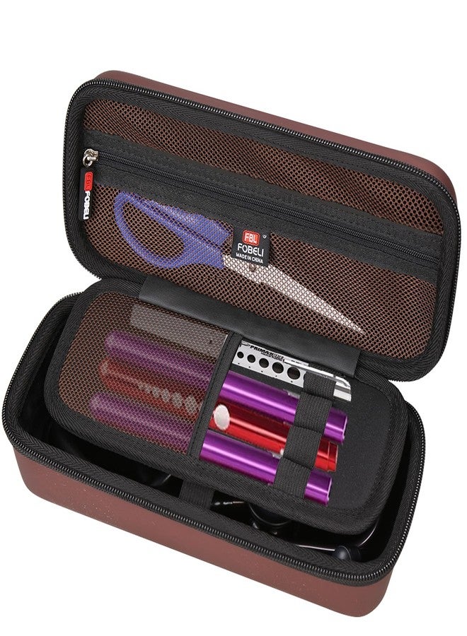 FBLFOBELI Stethoscope Case Compatible with 3M Littmann Classic III/Lightweight II S.E/MDF Acoustica Deluxe Stethoscopes, Includes Mesh Pocket for Nurse Accessories for Work (Chocolate) - Image 2