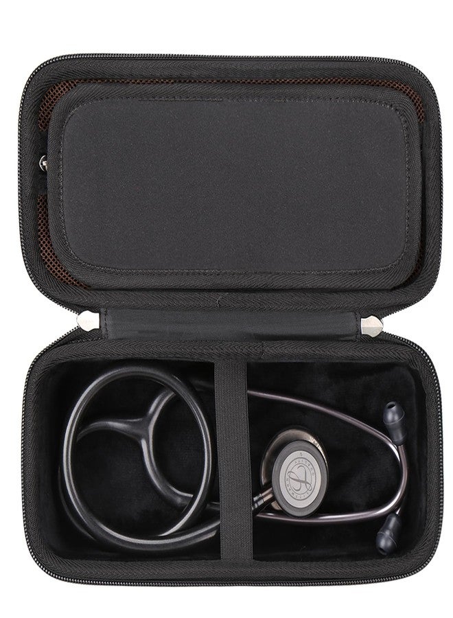 FBLFOBELI Stethoscope Case Compatible with 3M Littmann Classic III/Lightweight II S.E/MDF Acoustica Deluxe Stethoscopes, Includes Mesh Pocket for Nurse Accessories for Work (Chocolate) - Image 3