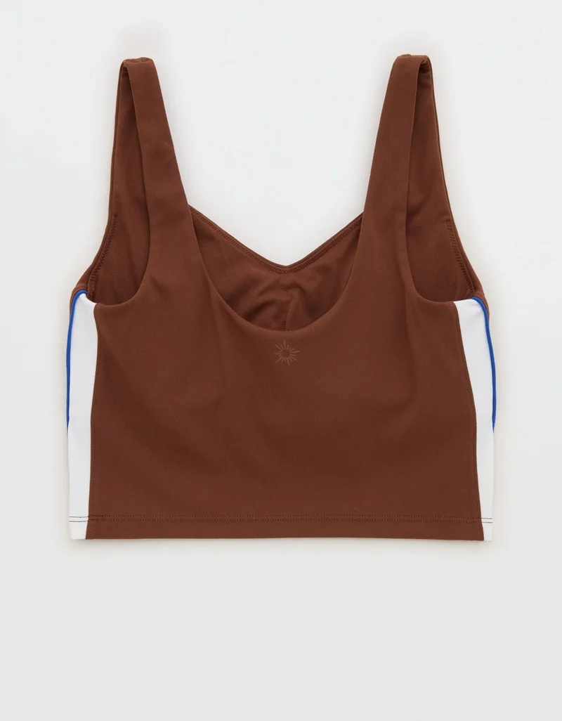 Aerie  OFFLINE By Aerie Real Me Track Low Key Longline Sports Bra for Women | Best Price UAE