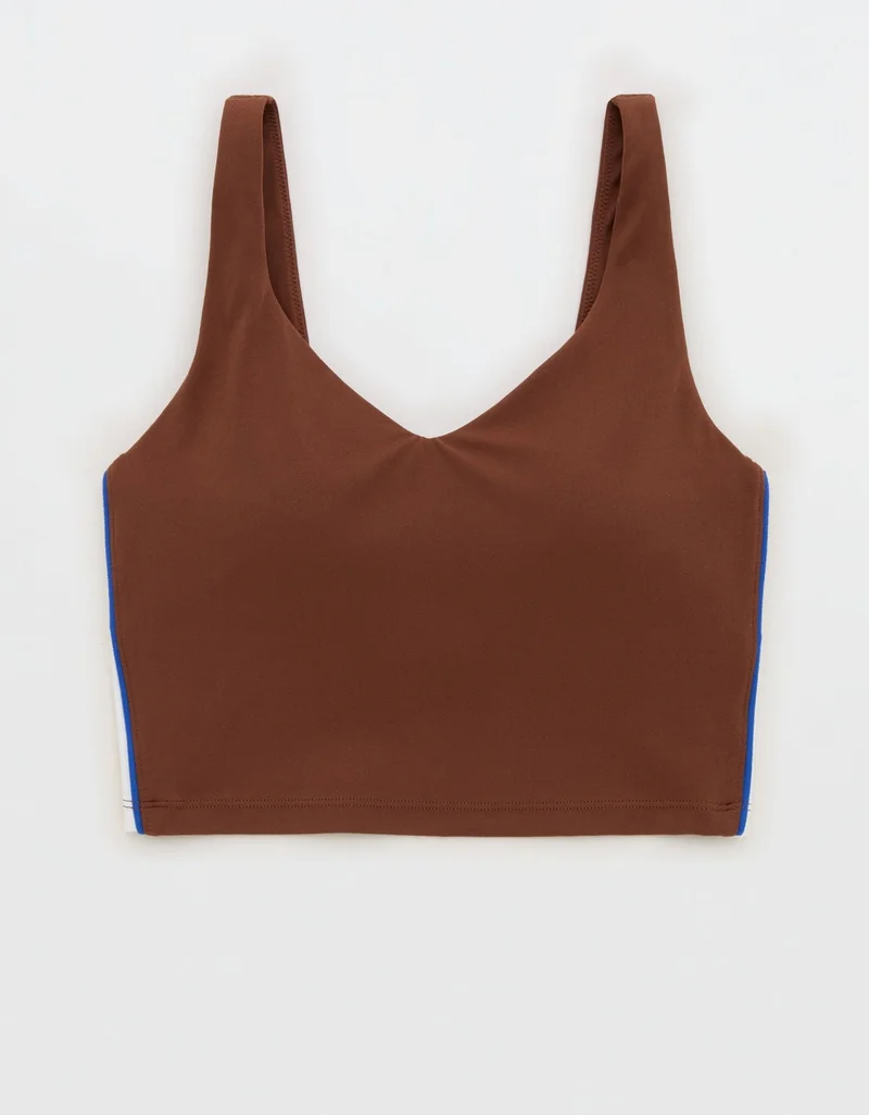 Aerie  OFFLINE By Aerie Real Me Track Low Key Longline Sports Bra for Women | Best Price UAE