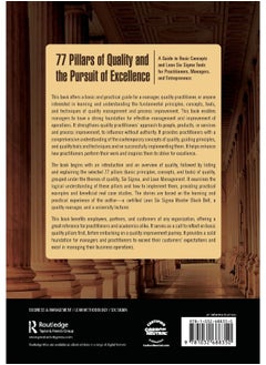 77 Pillars of Quality and the Pursuit of Excellence: A Guide to Basic Concepts and Lean Six Sigma Tools for Practitioners, Managers, and Entrepreneurs - pzsku/Z0D8C7E2DBF3BD26B6B70Z/45/_/1740556982/01fb4185-d862-438f-af1a-8cabd291b077