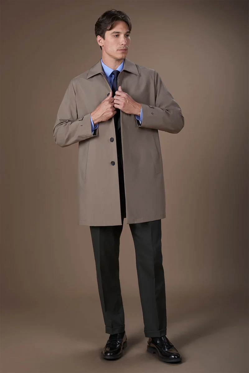 Doppelganger Men's waterproof jacket in waterproof technical fabric regular fit - Beige