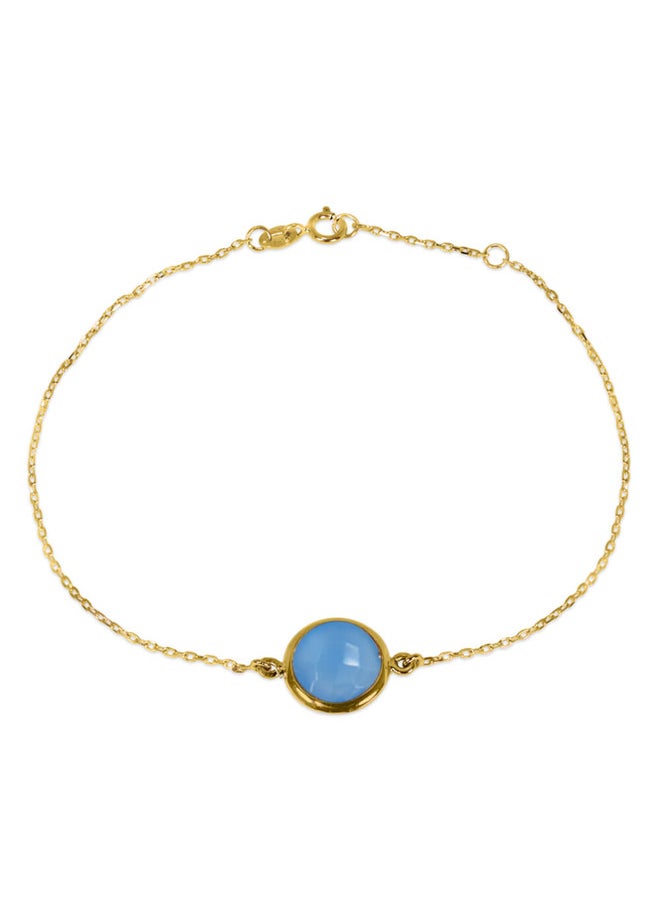 Capri Gold - Blue Onyx Bracelet - Image 1