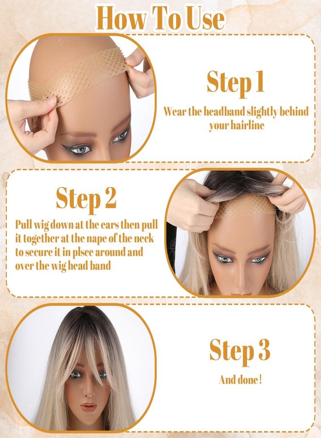 guduling 3-Pack Wig Grip Headband,Silicone Wig Grip,Silicone Material, Sweat-Proof Non-Slip Wigs Bands No Slip for Men & Women, Invisible Hold for Lace Front & Full Wigs - Image 4