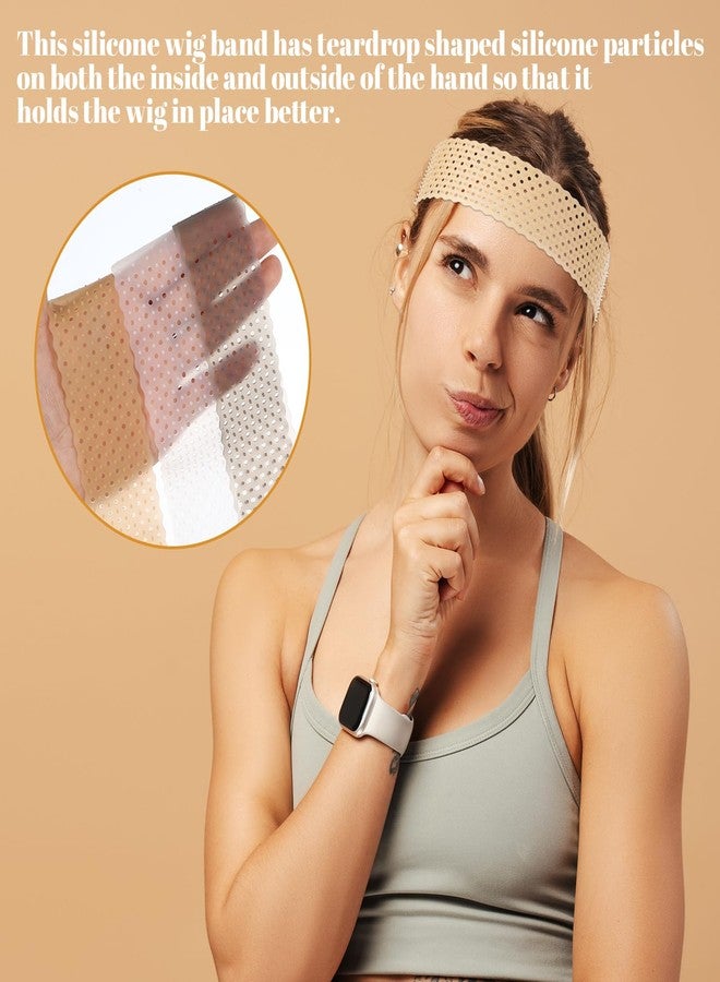 guduling 3-Pack Wig Grip Headband,Silicone Wig Grip,Silicone Material, Sweat-Proof Non-Slip Wigs Bands No Slip for Men & Women, Invisible Hold for Lace Front & Full Wigs - Image 3