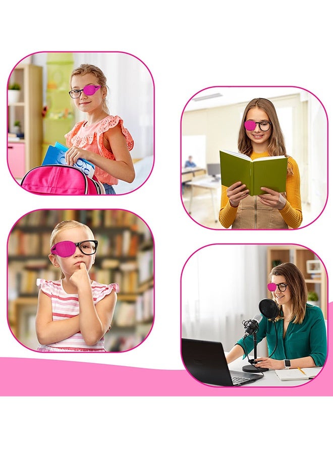6 Pieces Eye Patches for Kids Girls Boys Medical Eye Patch for Glasses Lazy Eye Patch Full Coverage Treat Lazy Eye Amblyopia Strabismus  After Surgery for Left or Right Eyes,Pink - Image 5