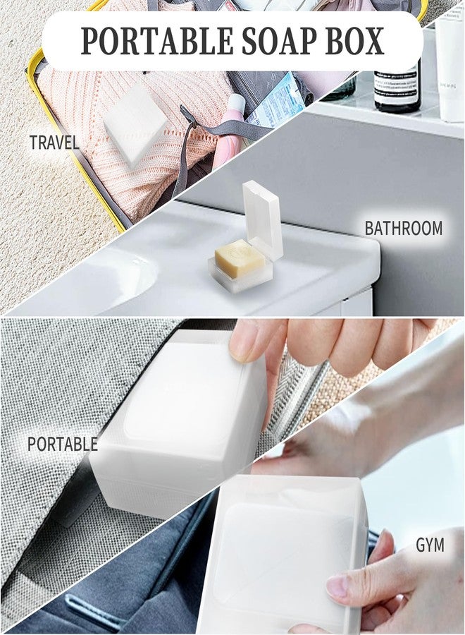 YONHTUTU 3 PCS Travel Soap Case for DR. Squatch Soap, Travel Soap Container Holder Dish with Draining Pad, Portable Bar Soap Travel Case with Soap Saver Bag for Bathroom Gym Camping Outdoor (Matte Clear) - Image 5