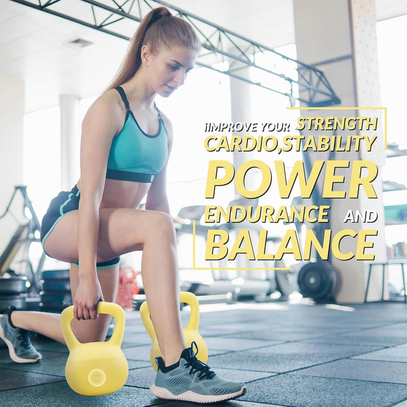 Fitvids أوزان كيتل بيلز الناعمة من فيتفيدز - أوزان مملوءة بالرمال البحرية والحديد للنساء والرجال - كيتل بيلز ناعمة ملونة، أحجام متعددة - Image 3