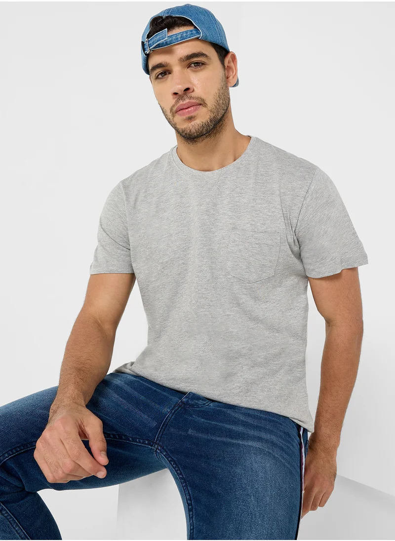 برايف سول Crew Neck Pocket T-Shirt