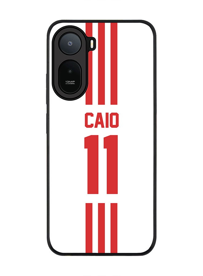 Stylizedd Rugged Case for Xiaomi Redmi A7 Pro 4G / Poco C81 / Poco C81 Pro / Poco C85x 5G- Slim Fit Hybrid Rubber Cover Football - UAE,  Caio