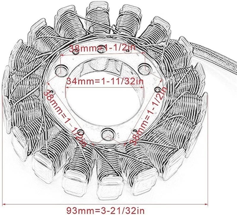 DEMULAX Motorcycle Stator Coil for Yamaha Models - Image 2