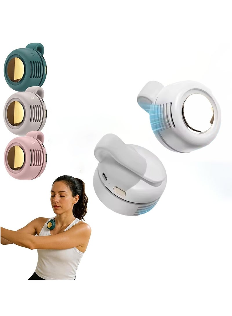 BlueFire 2025 Clip On Fan – Portable Silent Mini Bladeless Fan for Shirt, Waist & Travel | 3-Speed Adjustable Hands-Free Cooling | USB-C Rechargeable (6H Runtime) | Ultra-Quiet (25dB) & Safe for Kids | Outdoor, Office & Hiking Essential - Image 1